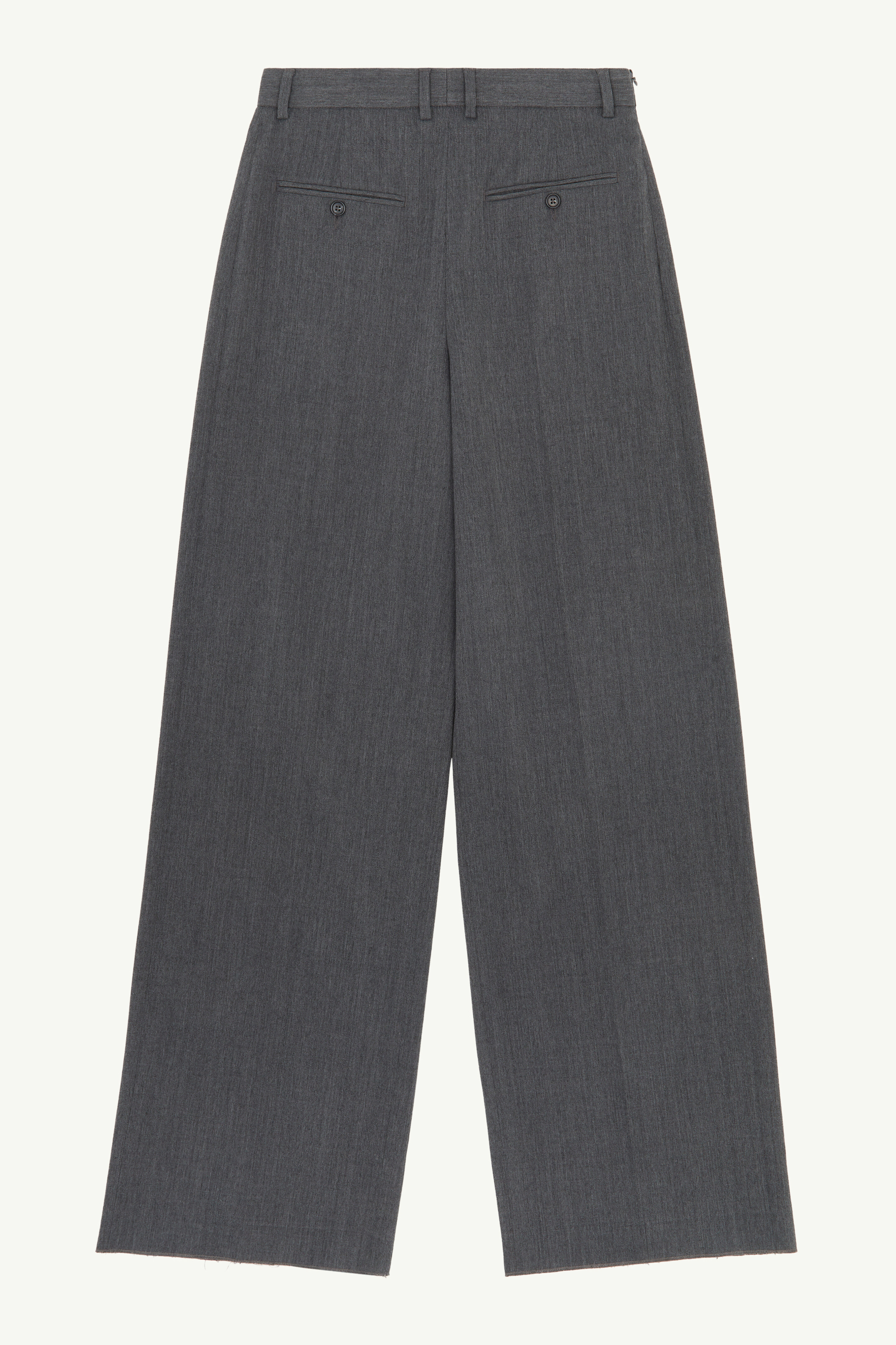 Pantalon en laine ample pour femme | MM6 Gris foncé