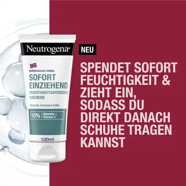 Feuchtigkeitsspendende Fußcreme