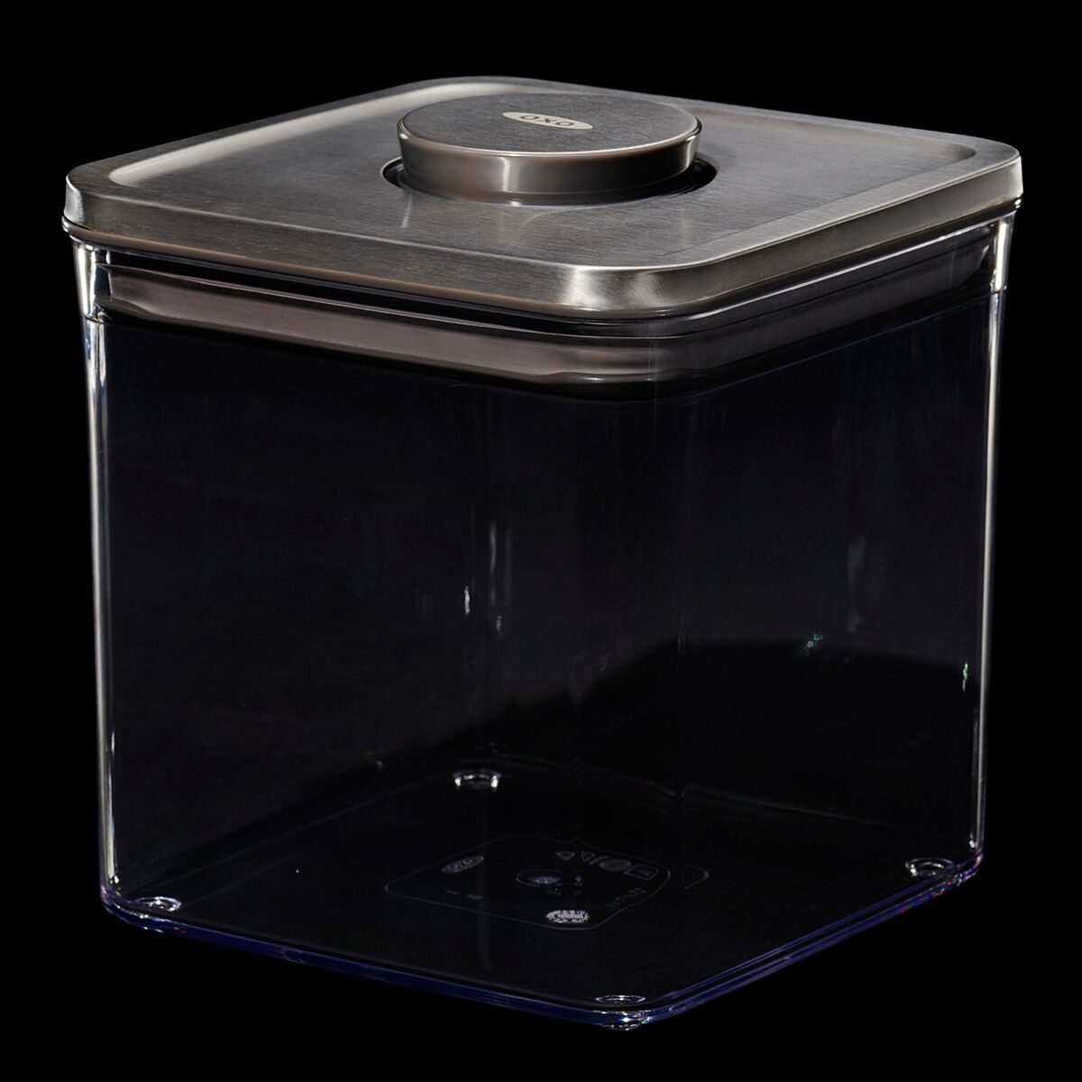 POP Firkantet Steel Beholder, 2,6 liter