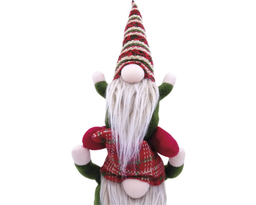 Decoratief figuur Lafiora 3 Kerstmannen H 56 cm