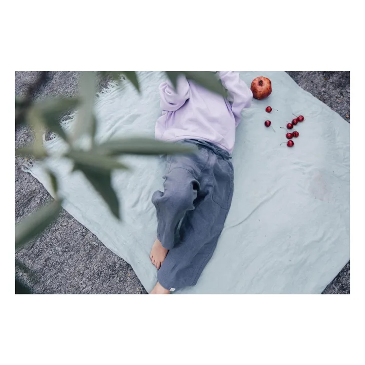 Matona Pantalon Lin | Bleu gris