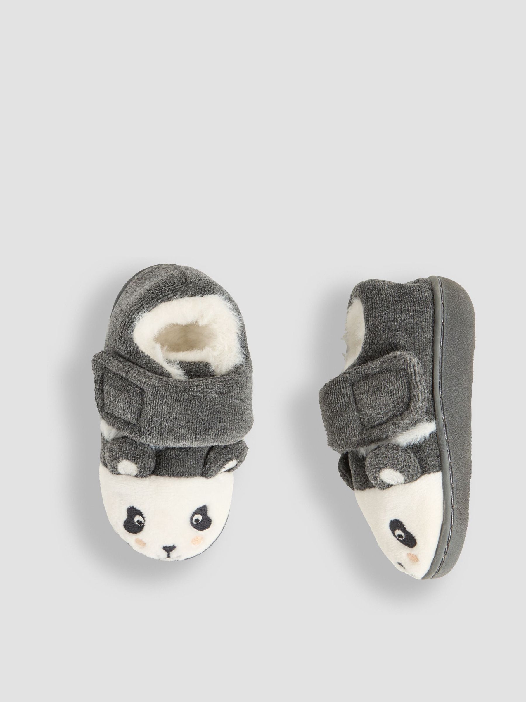JoJo Maman Bébé - Gemakkelijk pantoffels met pandabeertje voor meisjes