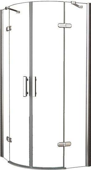 Douchecabine - Kwartronde - 90x90x200 cm - 8 mm - Anti Kalk Nano Glas