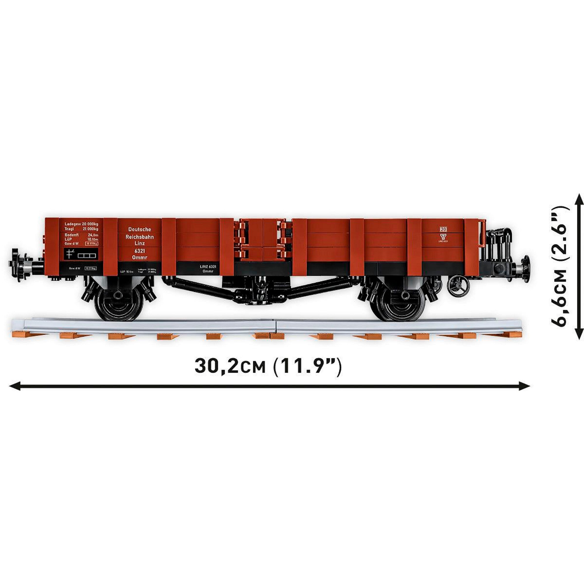 COBI Konstruktionsspielzeug Güterwagen Typ Ommr 32 Linz