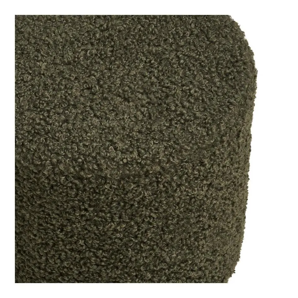 Hioshop Eva poef Ø34cm groen