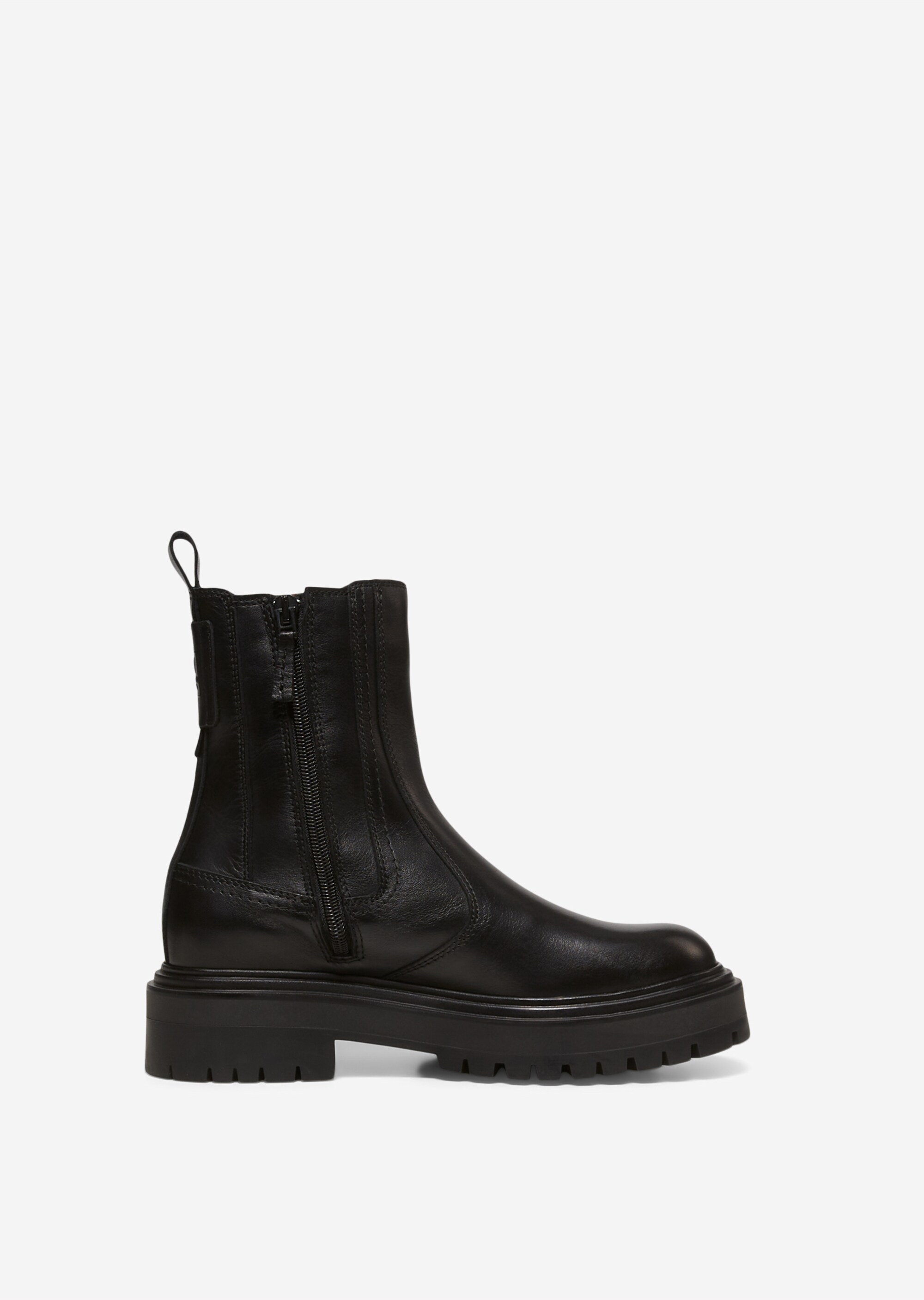 Chelsea-Boot mit Innenzipper und elastischem Einsatz