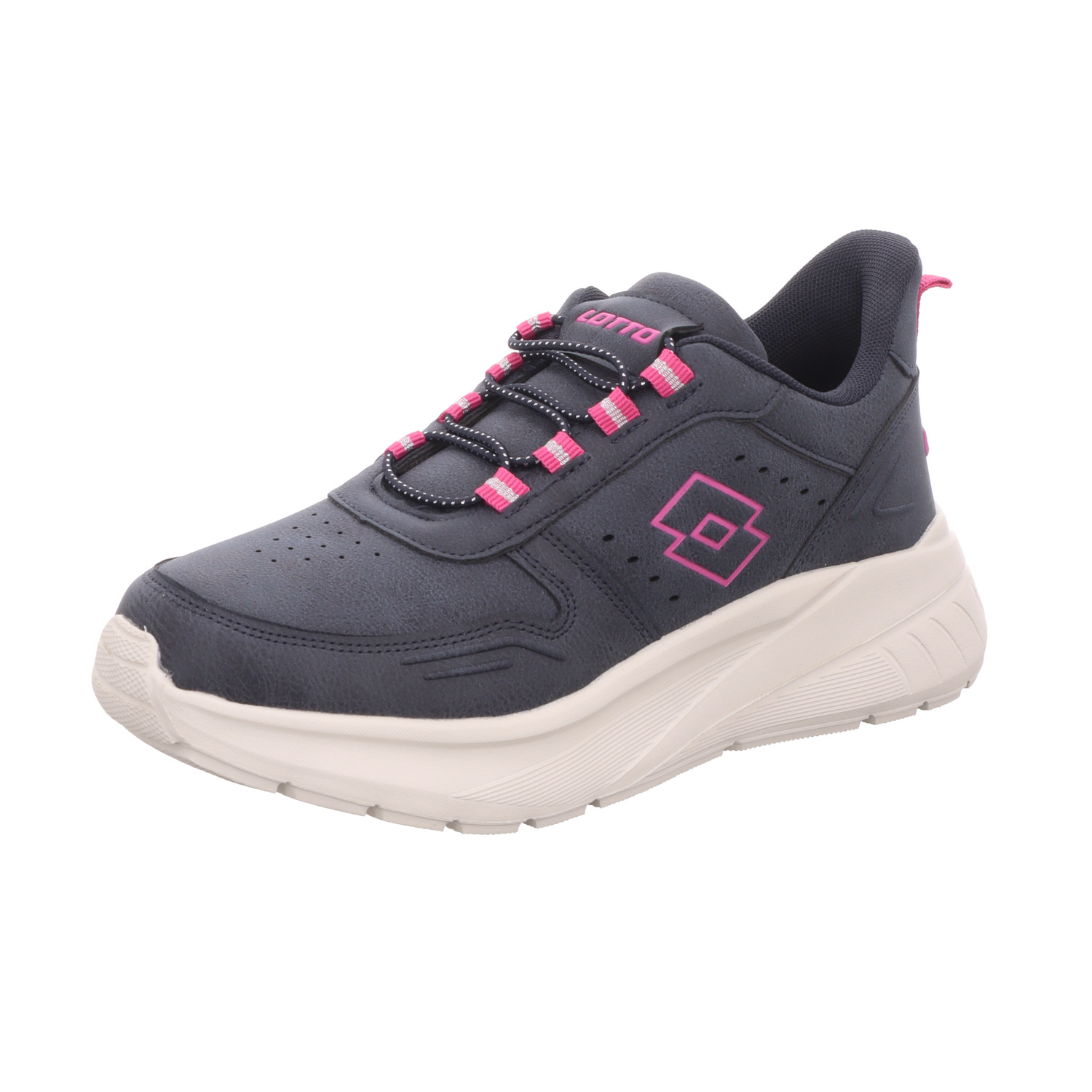 Lotto Lifes Damen-Sneaker-Slipper MEANTIV Blau-Pink