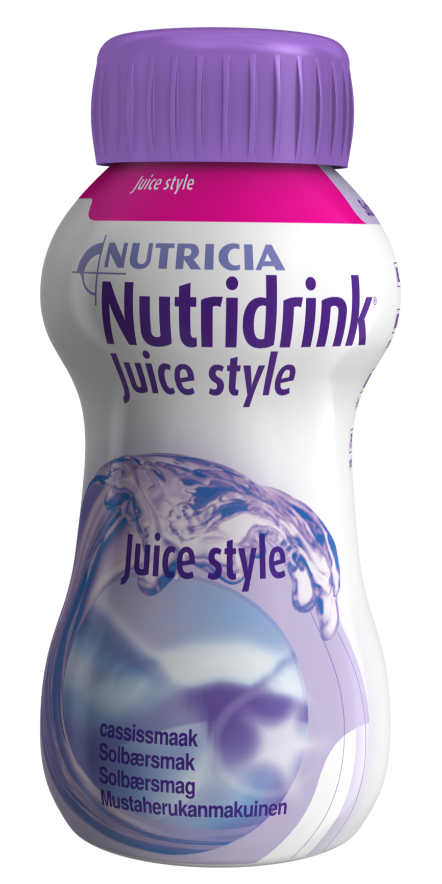 Nutridrink Juice style solbær 4x200 ml