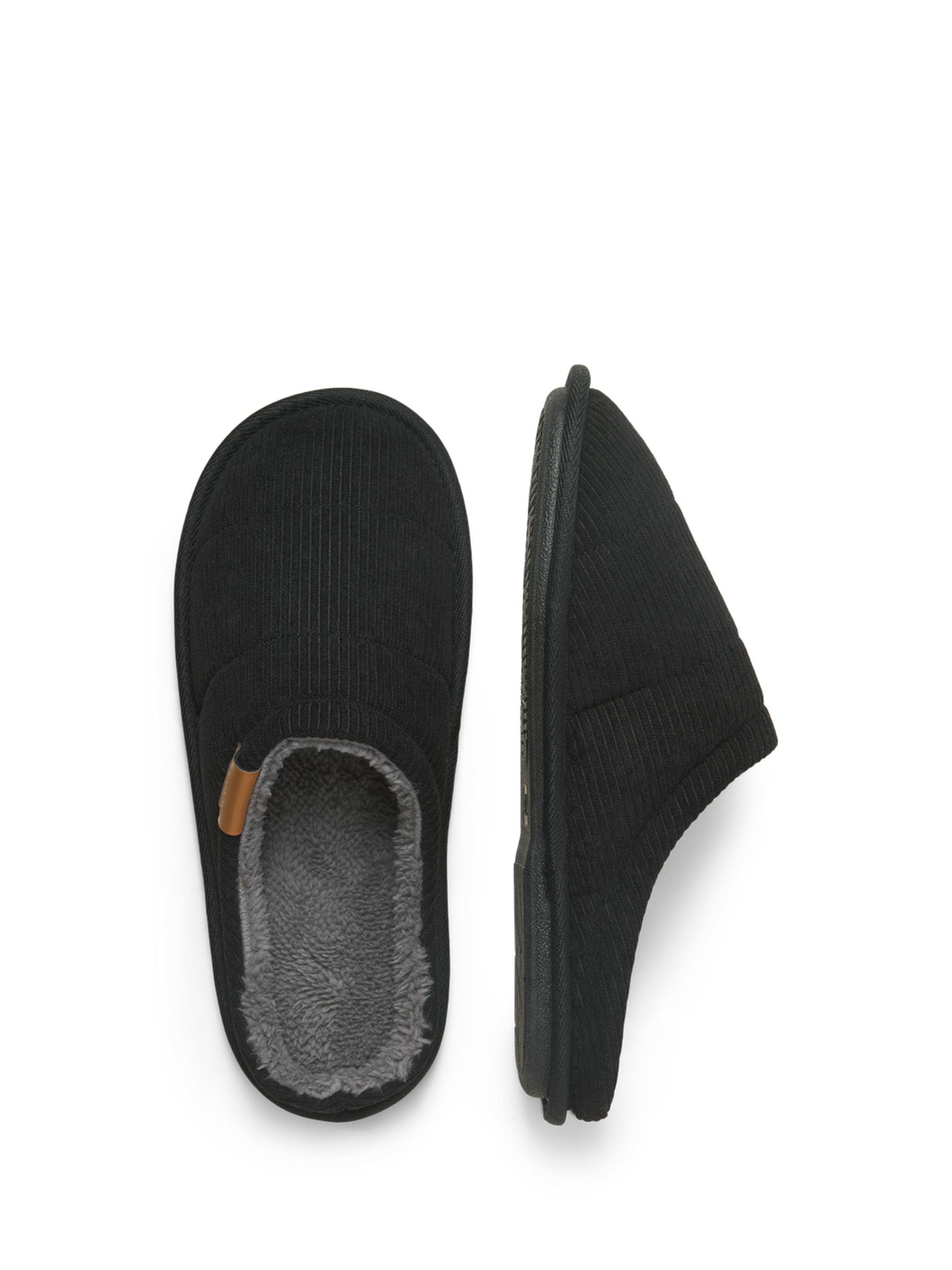 JACK & JONES Junior Courdroy Mule Black Slippers