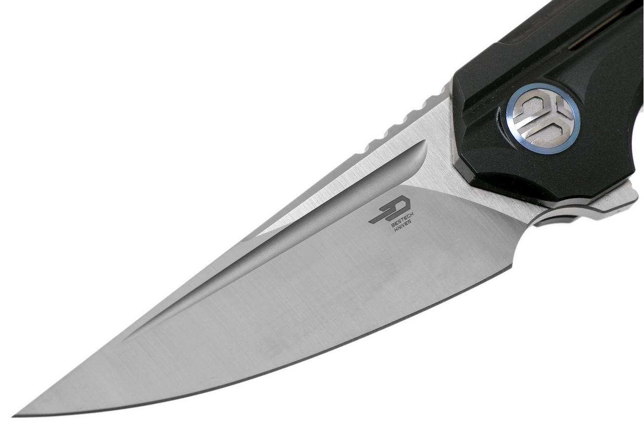 Bestech Vigil BT2201C Black Titanium, Satin zakmes, Kombou design