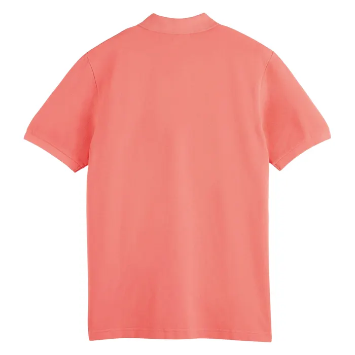 Scotch & Soda Garment Dyed Pique Polo Heren