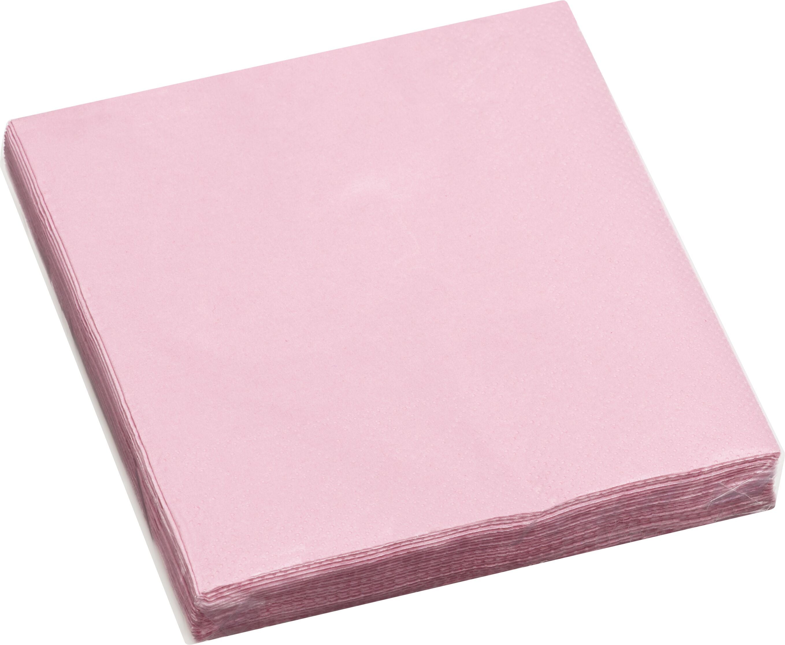 PAPER PAPER Papierservietten - Rosa / B: 25.0 cm x T: 25.0 cm x H: 0.1 cm