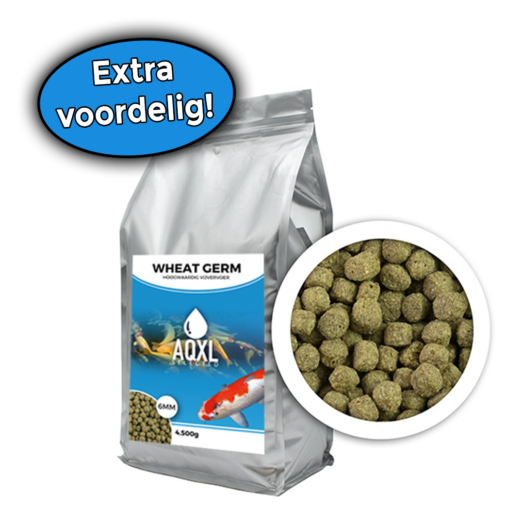 AQXL Selected Wheat Germ vijvervisvoer L 6mm 4,5kg
