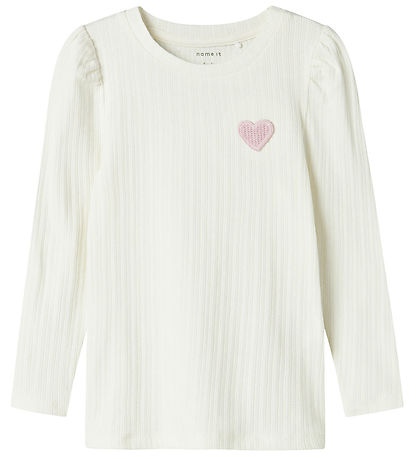 Name It Bluse - Rib - NmfDlove - Cloud Tänzerin m. Lochmuster