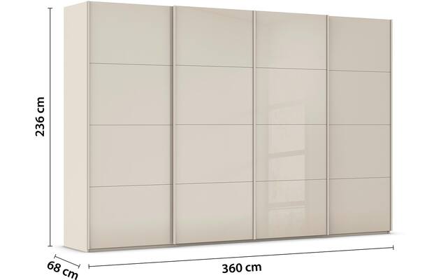 Kledingkast Finca Glans Glas