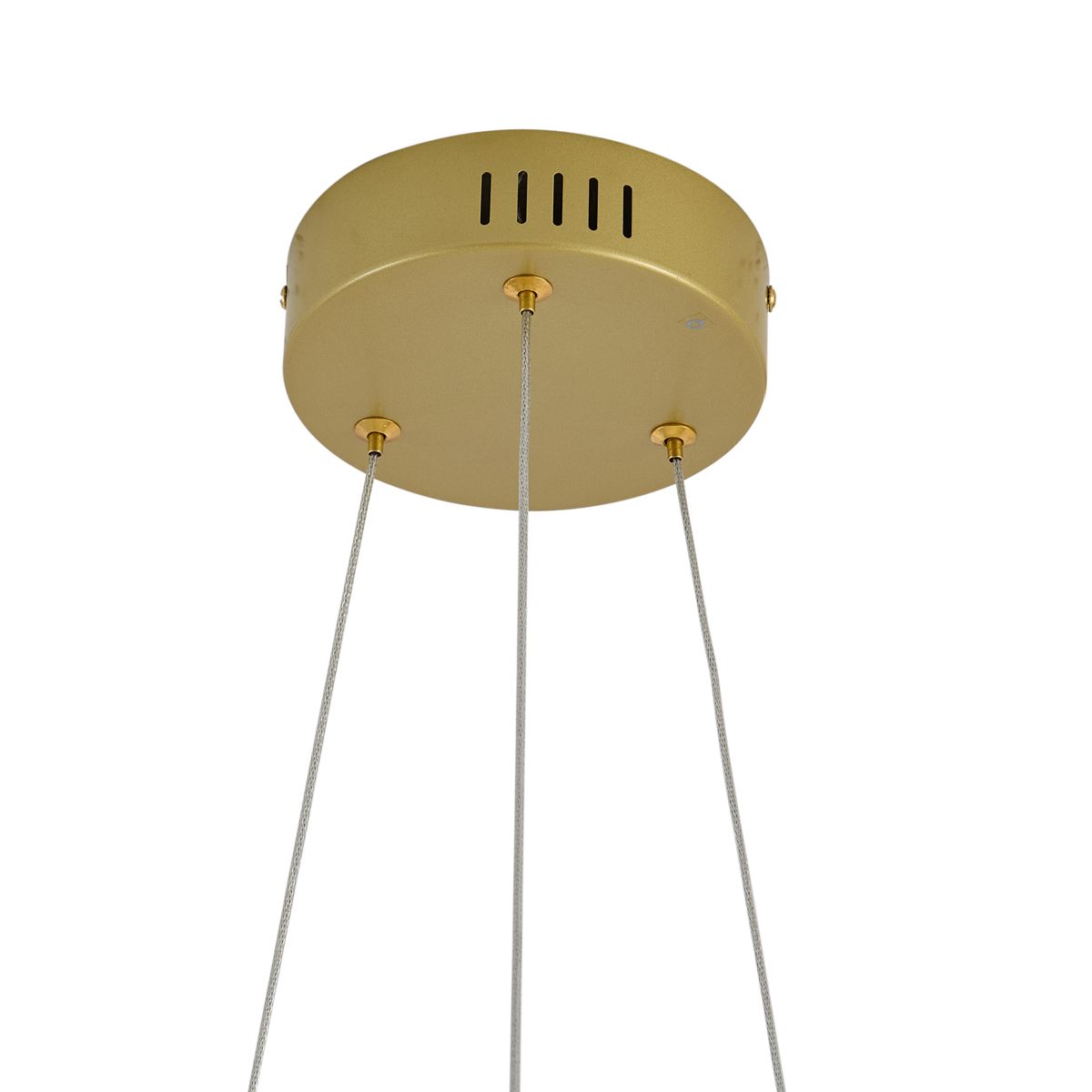 Design hanglamp goud rond 3-staps dimbaar - Krisscross