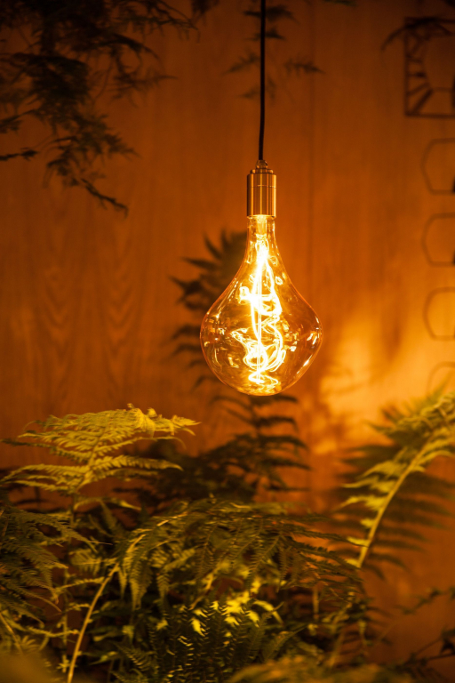Tala LED E27 hanglamp Ø5 messing