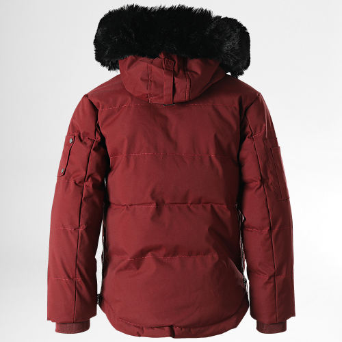 Parka Capuche Fourrure Enfant FD898 Bordeaux