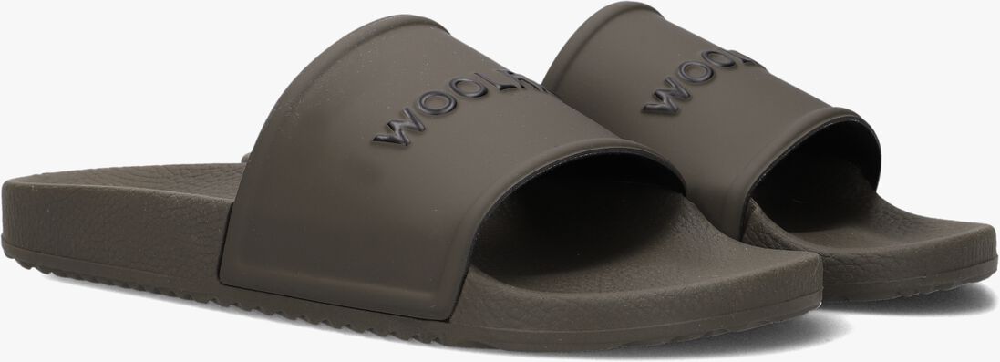 WOOLRICH groene woolrich badslippers slide eva