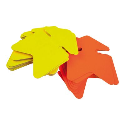 Apli Agipa - 10 flèches fluo non effaçables - jaune/orange - 32 x 48 cm