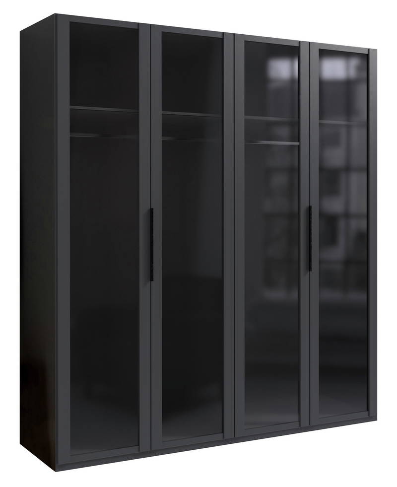 Ti´me Drehtürenschrank 4-trg. LEVEL 36 BLACK E
