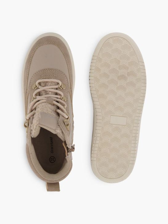 Graceland Hoher Sneaker beige