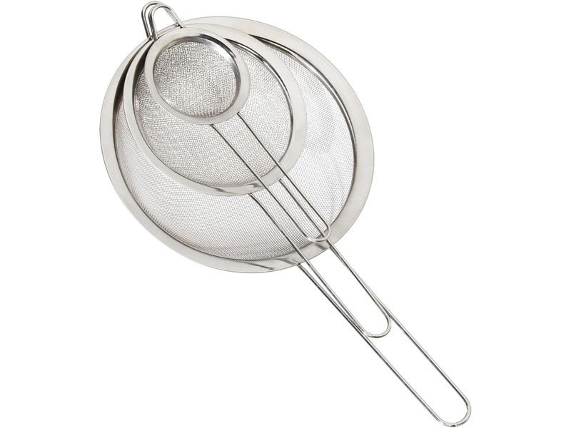 relaxdays Abtropfsieb 3er Set Küchensieb-Set