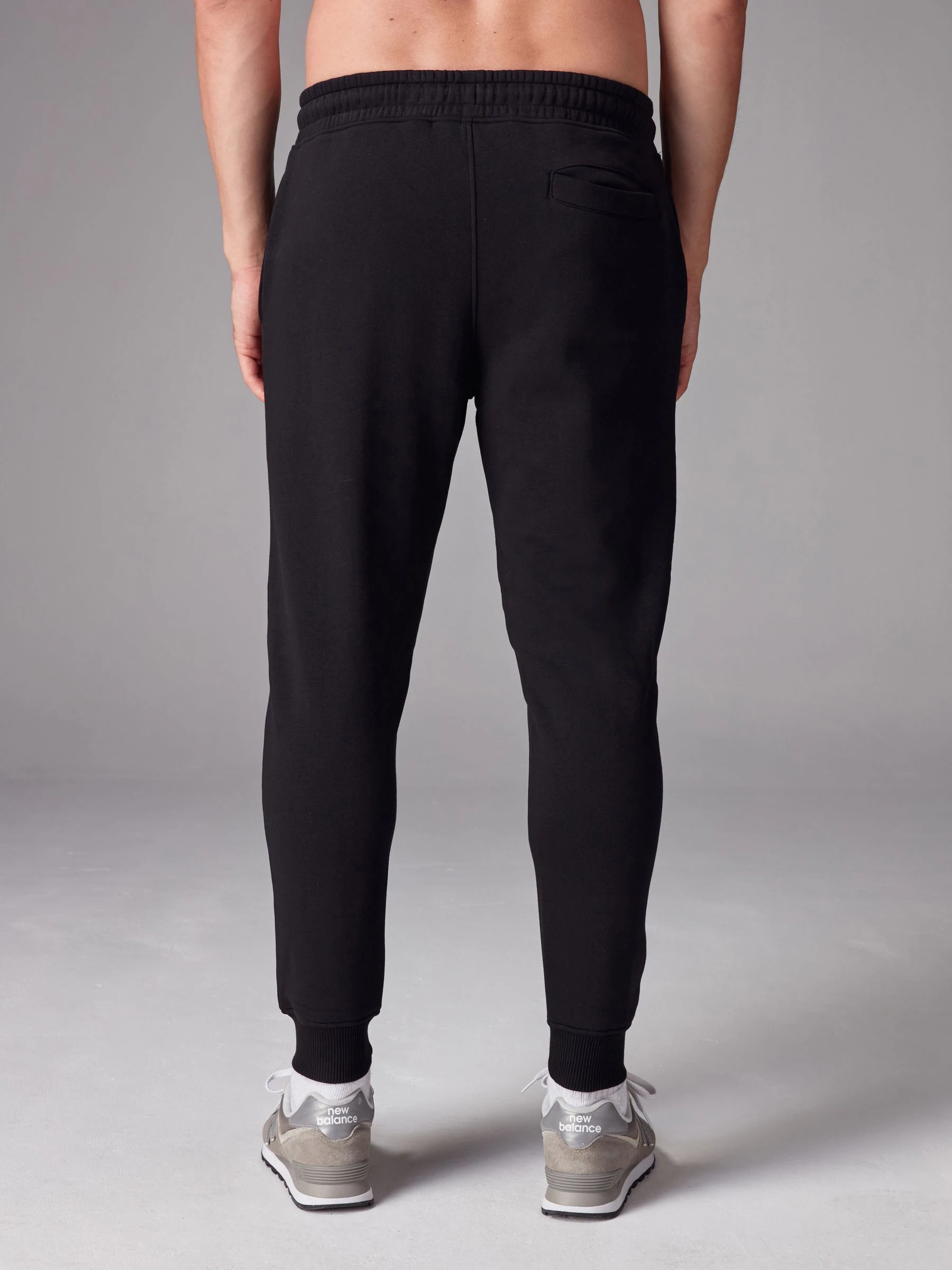 Zwart/marineblauw - Verpakking van 2 slim-fit jersey joggingbroeken met hoog katoengehalte