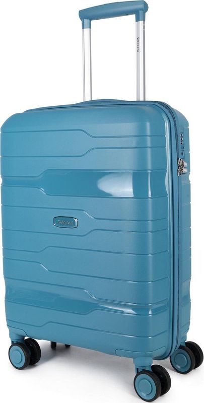 Decent One - City - Handbagage Koffer - Petrol Blauw - Polypropyleen - 36 Liter