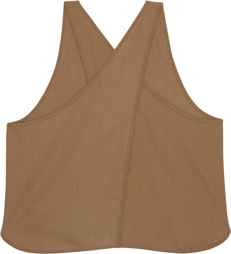 BASERANGE APRON TOP Bath brown