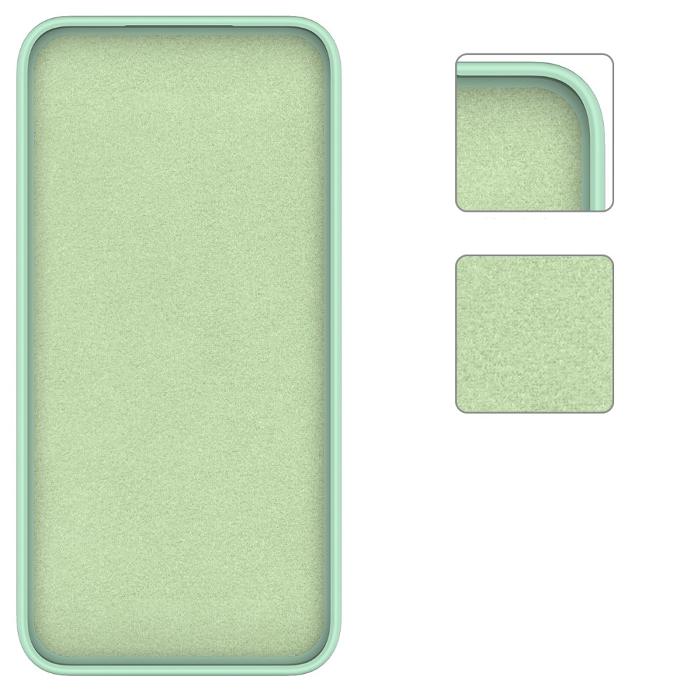 Samsung Galaxy A55 Silikon Case Hülle mit Kameraschutz   Handschlaufe - Türkis (Mint)