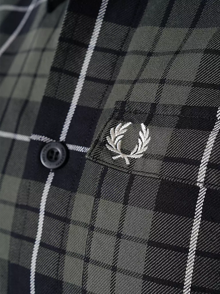 FRED PERRY Overshirt  olive