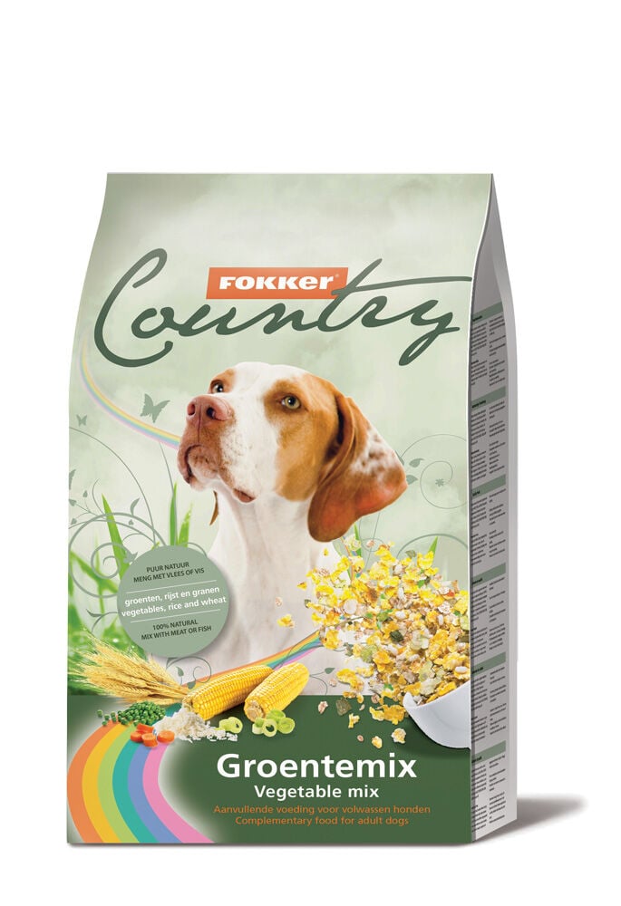 Fokker Country Groentemix - Hondenvoer - 6 Kilogram - Groente