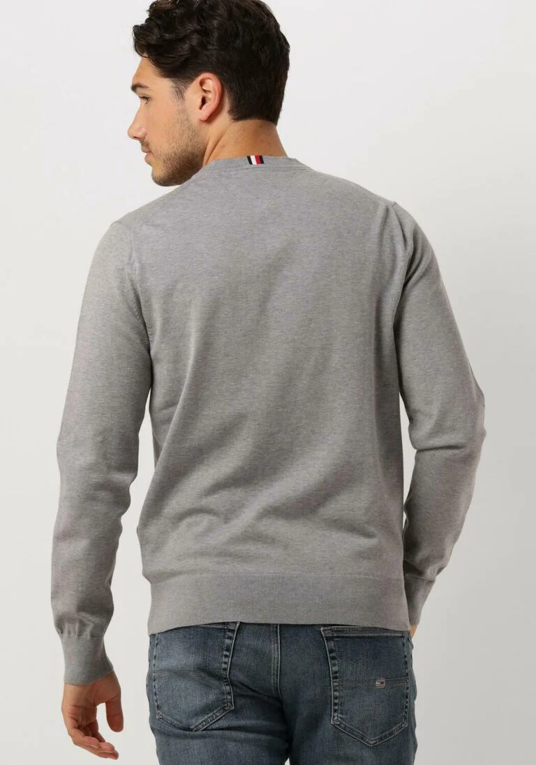 TOMMY HILFIGER grijze tommy hilfiger trui 1985 crew neck sweater