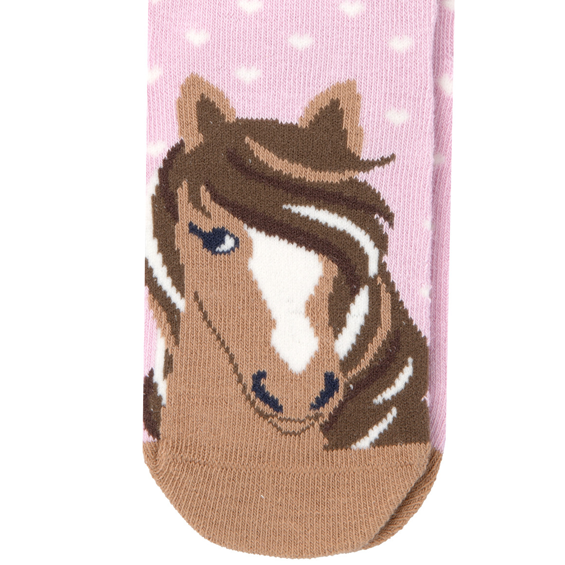 Topolino 1 Paar Mädchen Socken mit Pferde-Motiv helllila