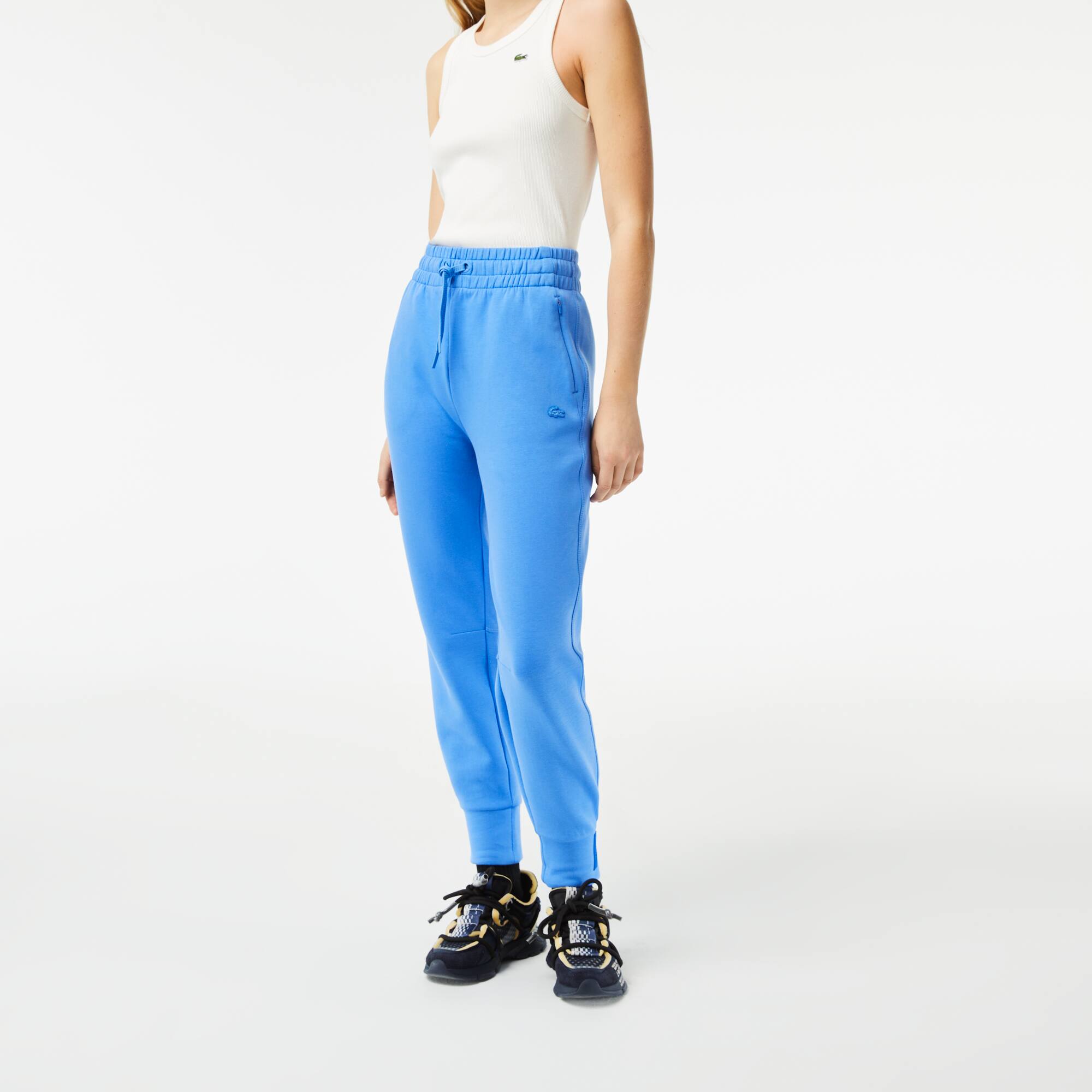 Pantalon de survêtement Jogger femme Lacoste en double-face Pantalons de survêtement - Bleu - Lacoste - Femme