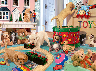 Ravensburger XXL Puslespill Little Paws Playtime 150 Brikker