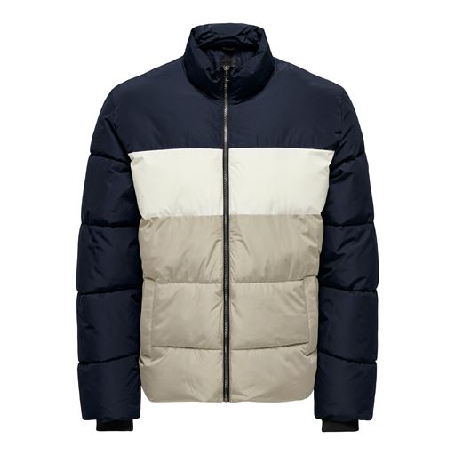 ONLY & Sons Melvin Life Puffer Jakke, Dark Navy, L