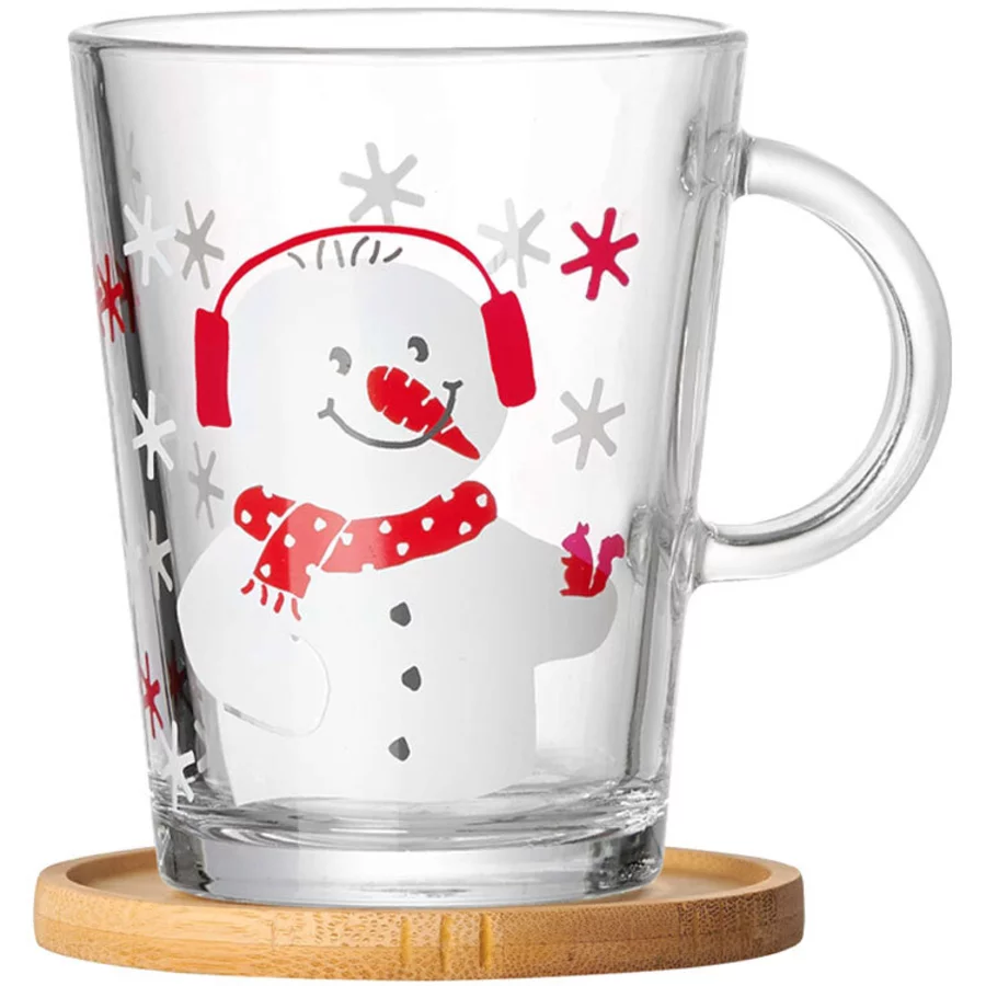 Ritzenhoff & Breker GmbH & Co. KG Teeglas mit Untersetzer Tipsy Frosty 380 ml transparent