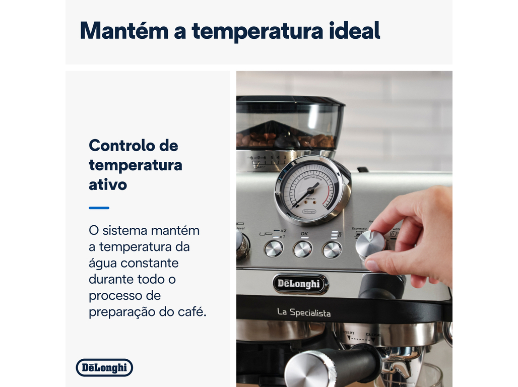 MÁQUINA DE CAFÉ EXPRESSO MANUAL DELONGHI EC9155.MB LA SPECIALISTA ARTE