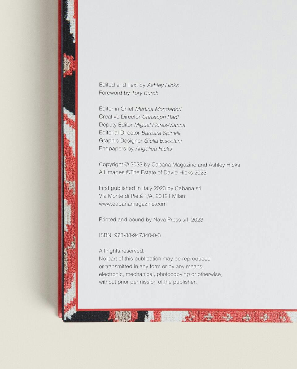 DAVID HICKS X LIVRO CABANA