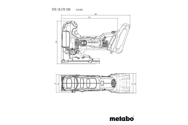 Metabo STA 18 LTX 100 - Stiksav - ledningfri - 18 V