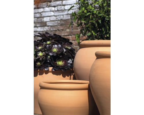 Senia terracotta bloempot, Ø 32 cm, H 25 cm, oranje