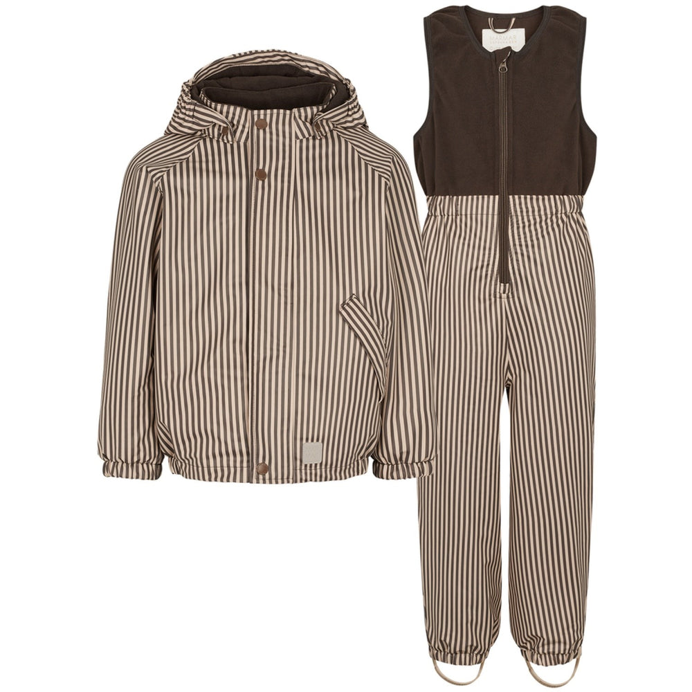 Køb MarMar Rainwear Fleece Brown Stripe Obo Sæt