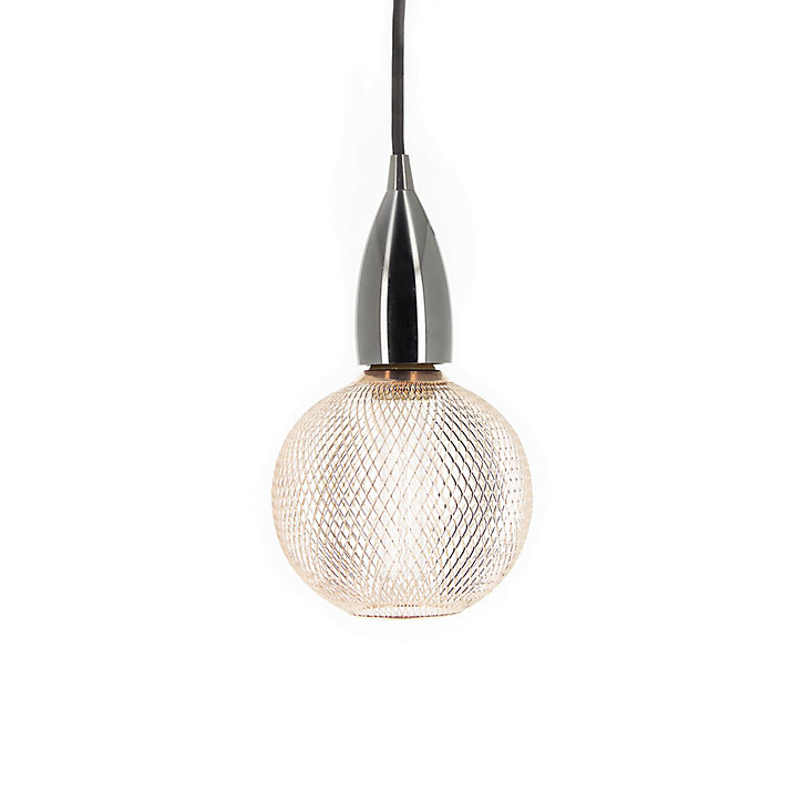 Ampoule LED holograme cage cuivre IP20 E27 150lm blanc chaud Xanlite