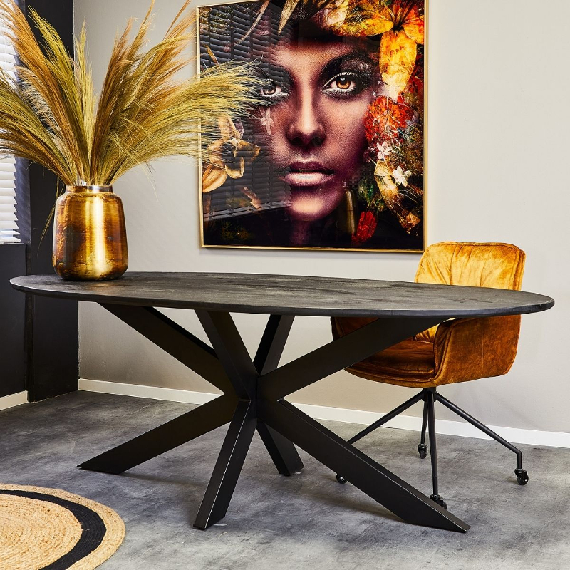 Ovale Eettafel Rijn Maat 160