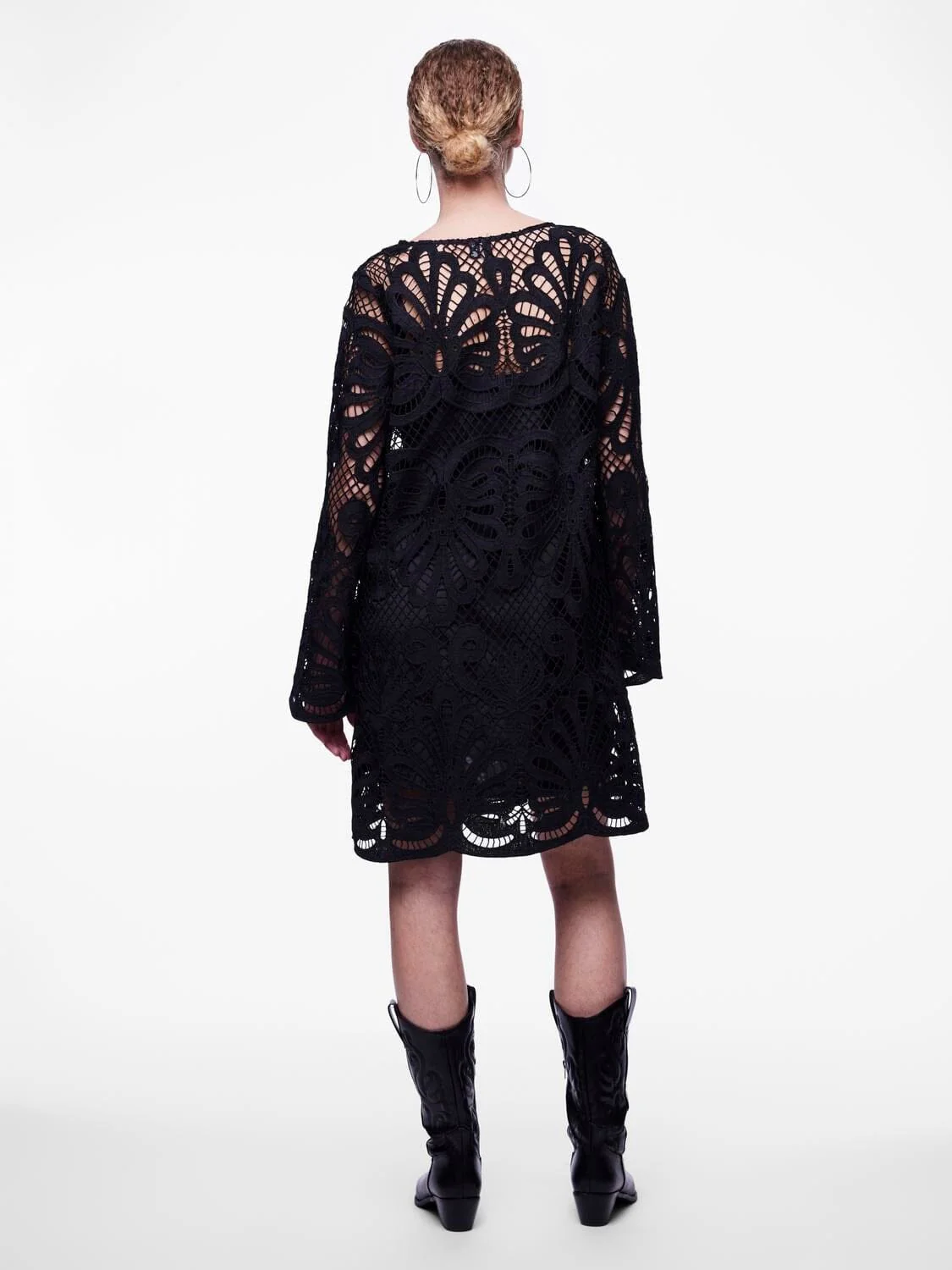 Pieces Pclykke Ls Lace Dress