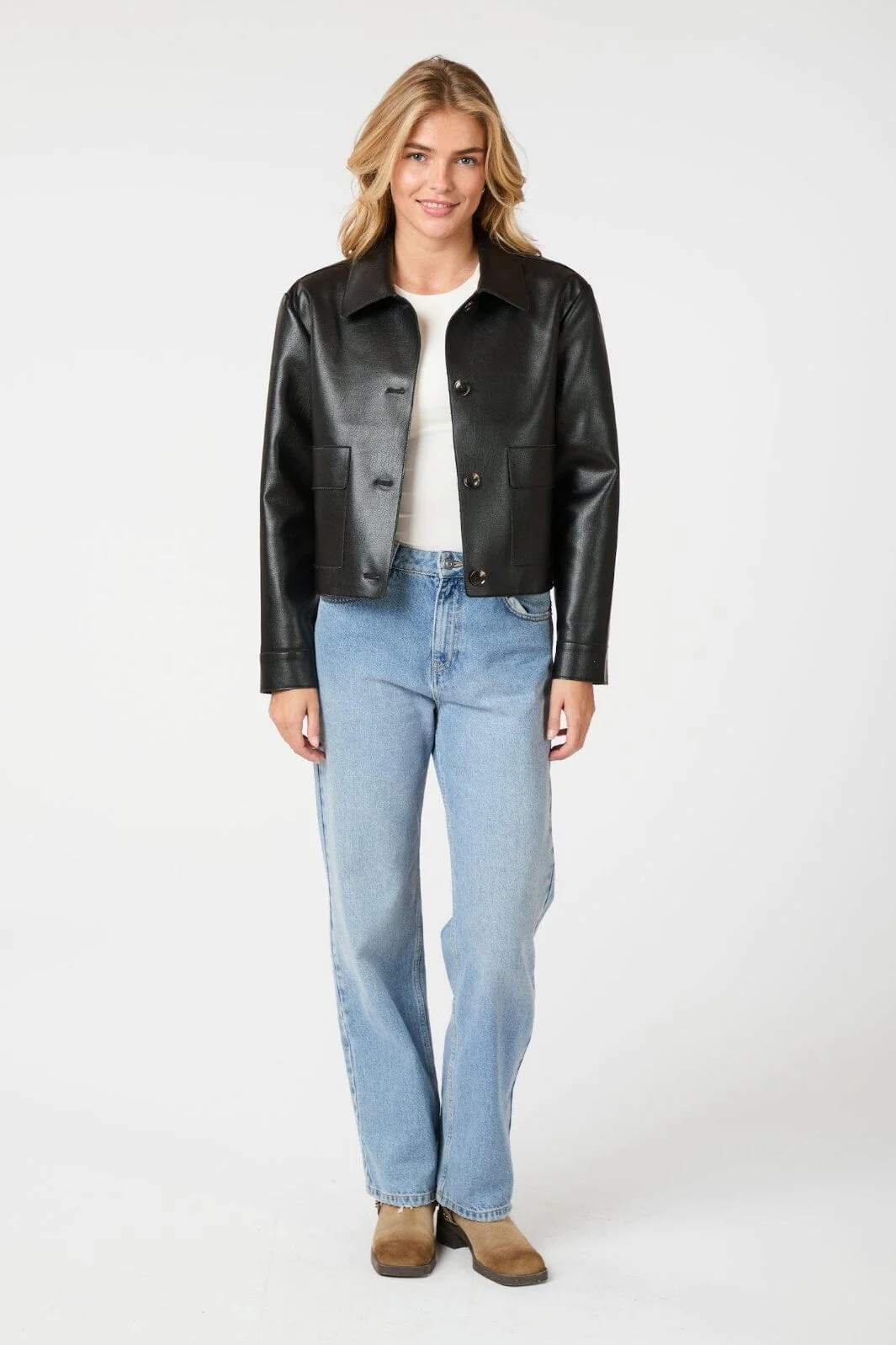Neo Noir Romana Faux Pu Jacket 164349