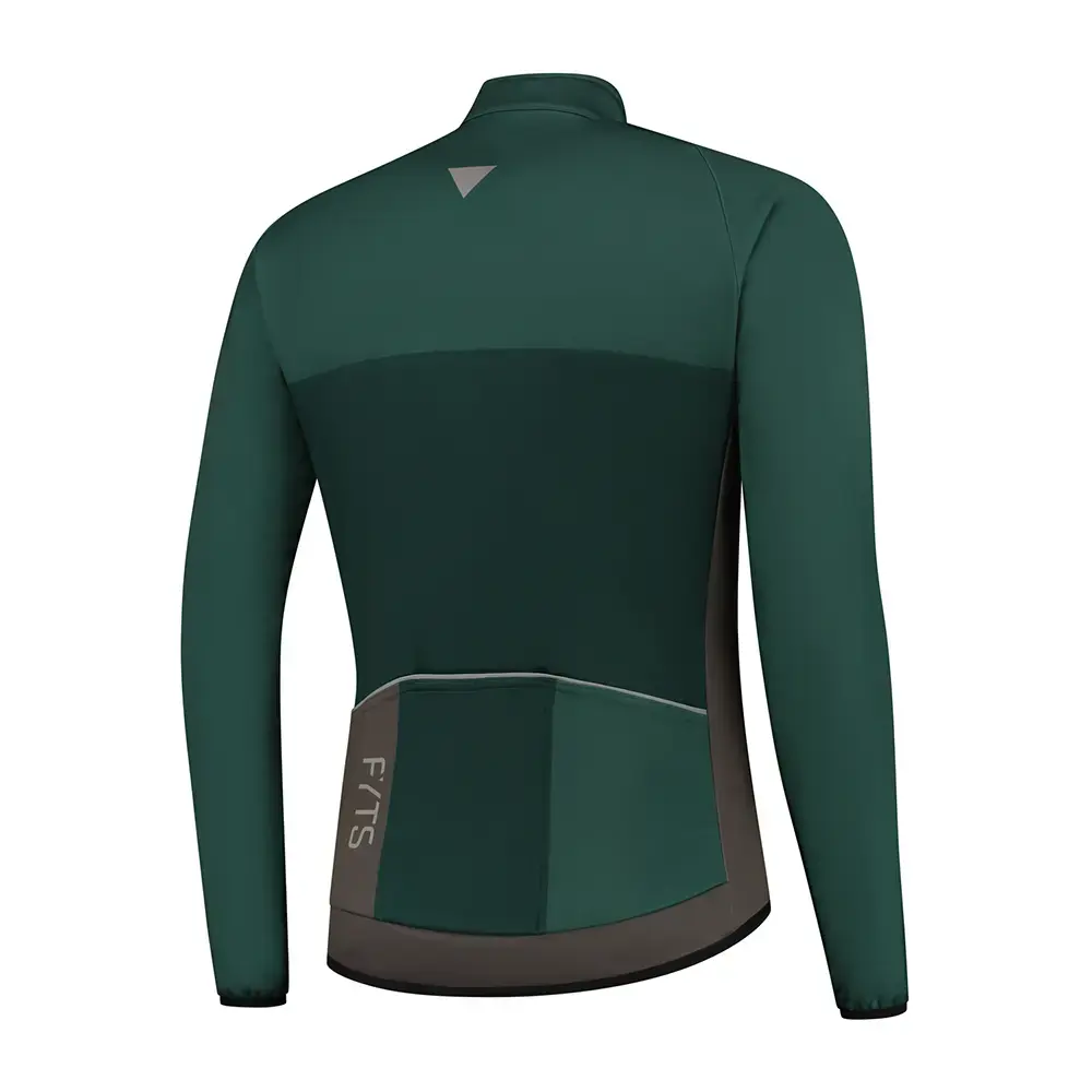 FYTS SNLR Winter Fietsjack Thermo Donkergroen Heren
