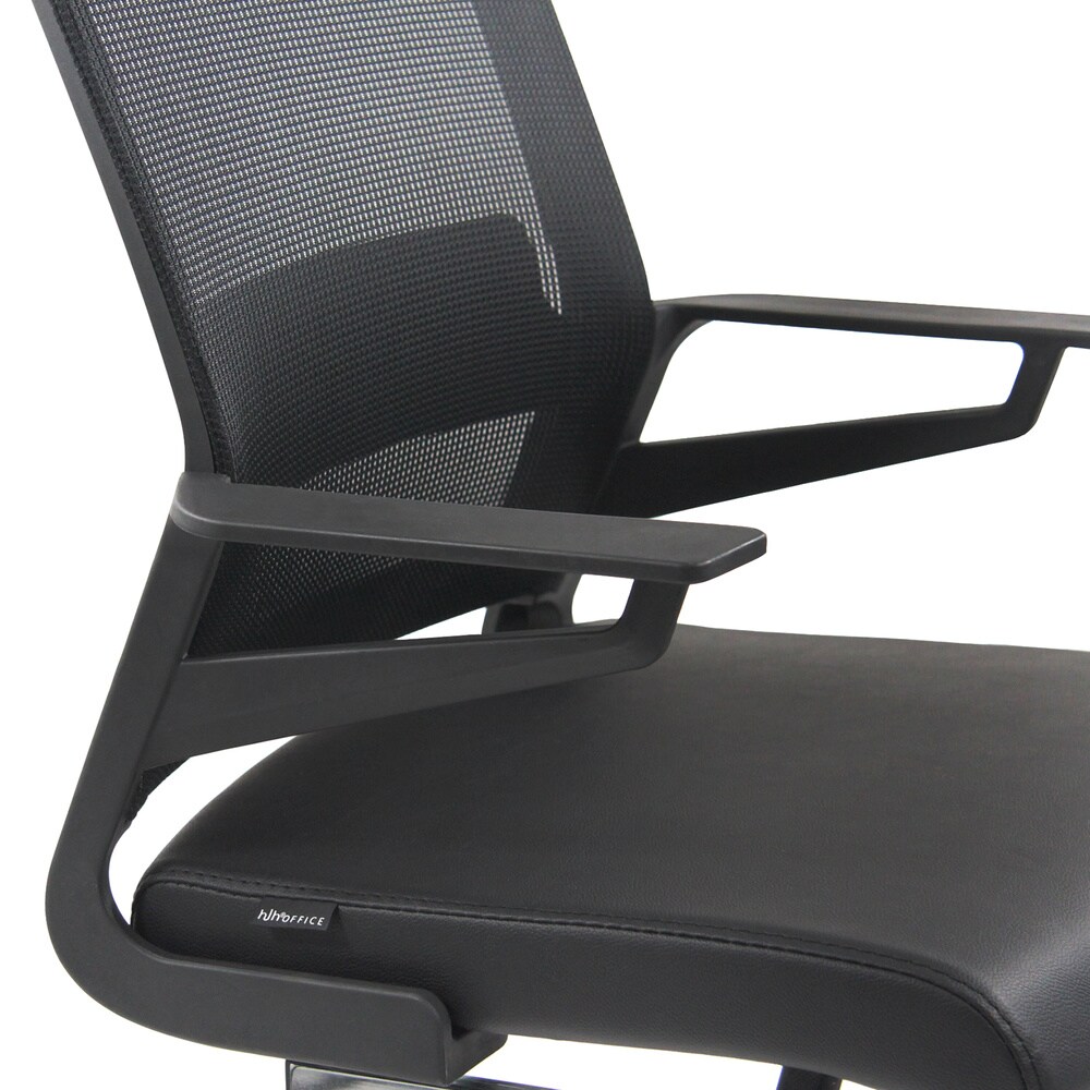 Freischwinger INVENTOR V PRO Kunstleder/Netzstoff mit Armlehnen hjh OFFICE